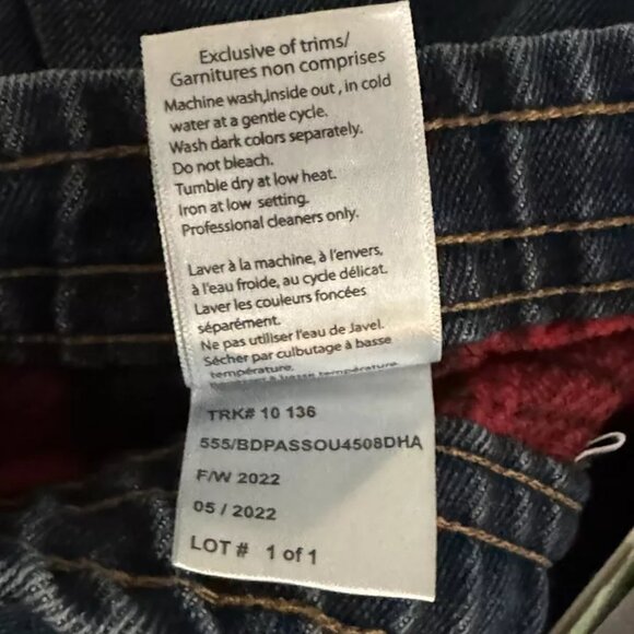 Silver Jeans Co. Youth Sz 12 Flannel Lined Nathan Skinny Fit Drawstring Waist - Picture 7 of 9